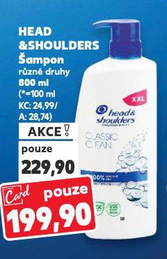 HEAD & SHOULDERS ŠAMPON NA VLASY