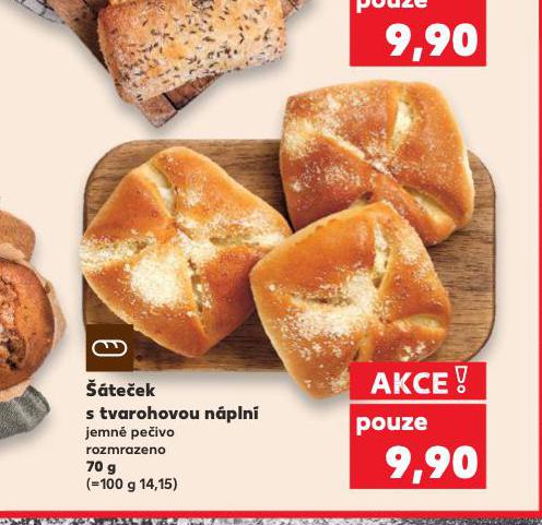 ŠÁTEČEK S TVAROHOVOU NÁPLNÍ