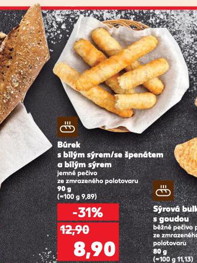 BÚREK S BÍLÝM SÝREM
