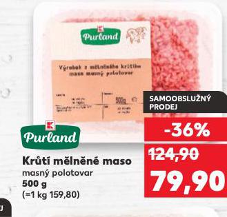 KRŮTÍ MĚLNĚNÉ MASO