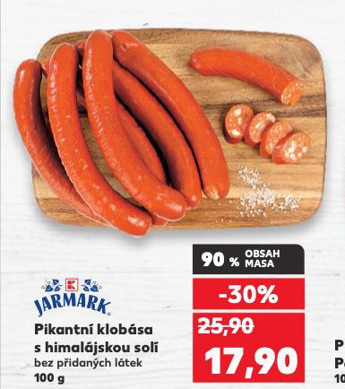 PIKANTNÍ KLOBÁSA S HIMALÁJSKOU SOLÍ