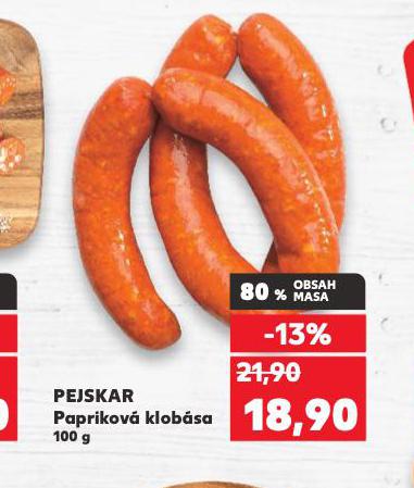 PEJSKAR PAPRIKOVÁ KLOBÁSA