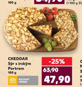 CHEDDAR SÝR S IRSKÝM PORTREM