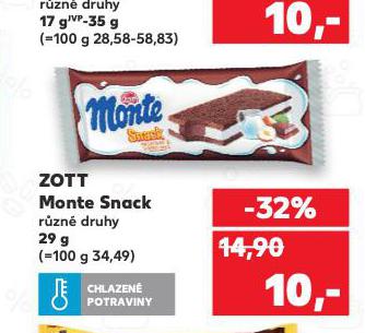 ZOTT MONTE SNACK