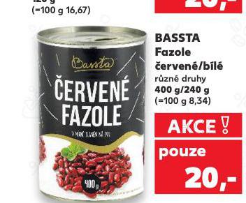 BASSTA FAZOLE BÍLÉ