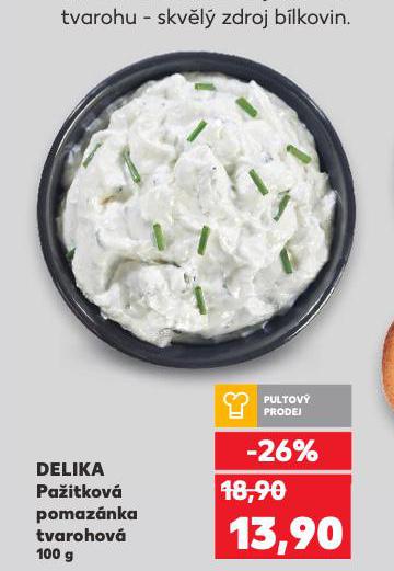 DELIKA PAŽITKOVÁ POMAZÁNKA TVAROHOVÁ