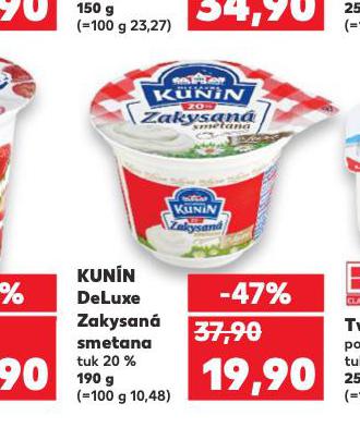 KUNÍN DELUXE ZAKYSANÁ SMETANA