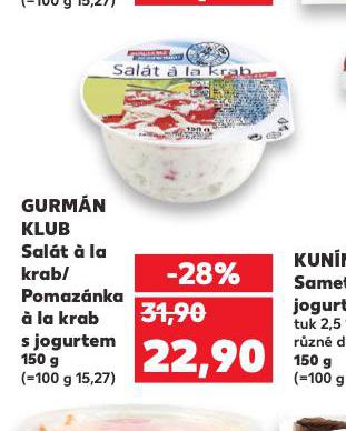 GURMÁN KLUB SALÁT Á LA KRAB