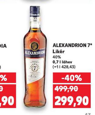 ALEXANDRION 7* LIKÉR