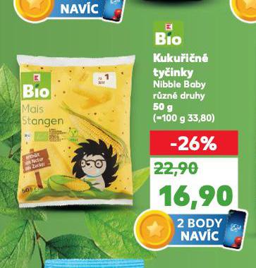 BIO KUKUŘIČNÉ TYČINKY