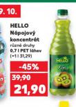 HELLO NÁPOJOVÝ KONCENTRÁT