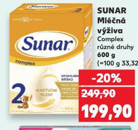 SUNAR MLÉČNÁ VÝŽIVA