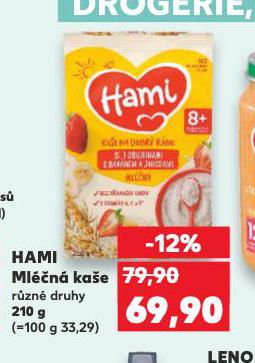 HAMI MLÉČNÁ KAŠE