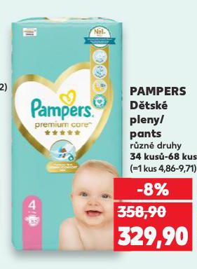 PAMPERS DĚTSKÉ PLENKY