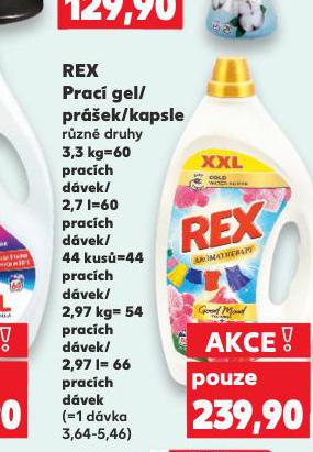 REX PRACÍ PRÁŠEK