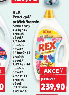 REX PRACÍ KAPSLE