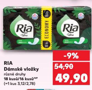 RIA DÁMSKÉ VLOŽKY