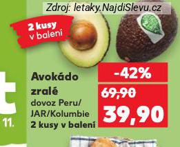 AVOKÁDO ZRALÉ