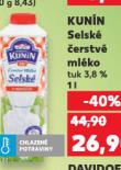KUNÍN SELSKÉ ČERSTVÉ MLÉKO