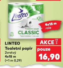 LINTEO TOALETNÍ PAPÍR