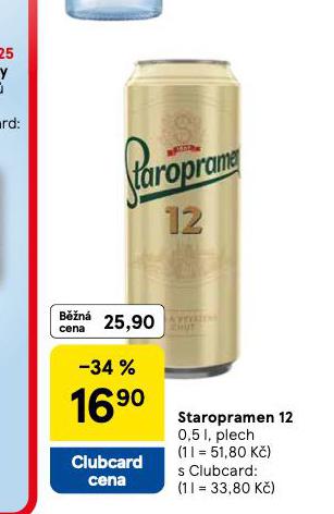 PIVO STAROPRAMEN 12
