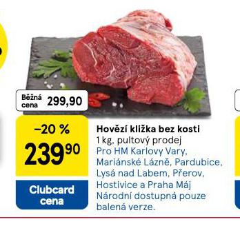 HOVĚZÍ KLIŽKA BEZE KOSTI