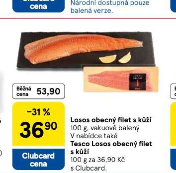 LOSOS OBECNÝ FILET S KŮŽÍ