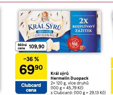 KRÁL SÝRŮ HERMELÍN DUOPACK