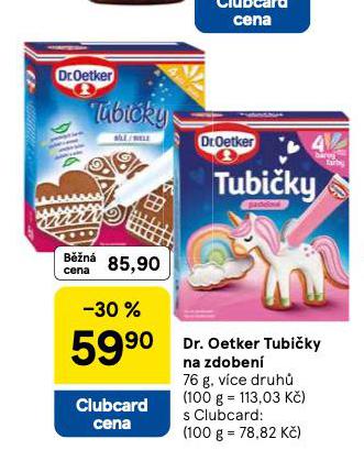 DR. OETKER TUBIČKY NA ZDOBENÍ