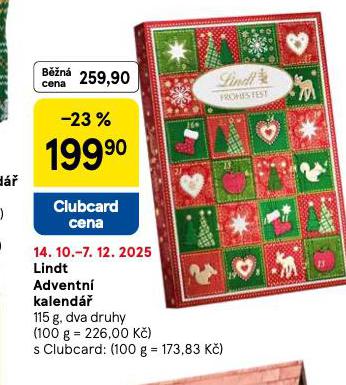 LINDT ADVENTNÍ KALENDÁŘ