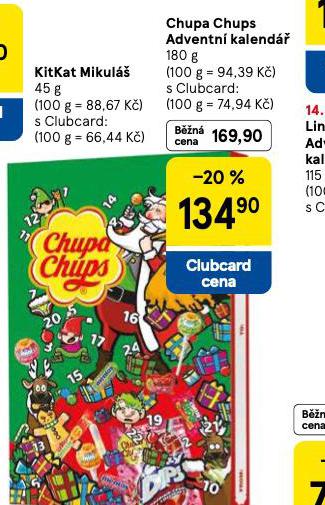 CHUPA CHUPS ADVENTNÍ KALENDÁŘ
