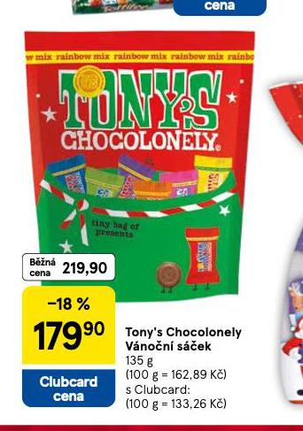 TONY´S CHOCOLONELY VÁNOČNÍ SÁČEK