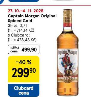 CAPTAIN MORGAN SPICED GOLD