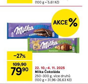 MILKA ČOKOLÁDA