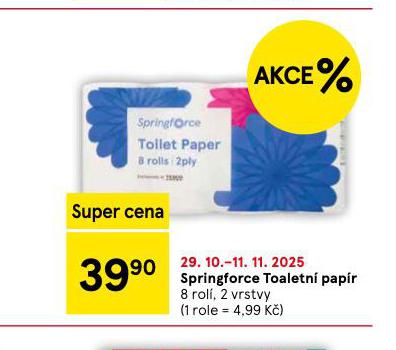 SPRINGFORCE TOALETNÍ PAPÍR