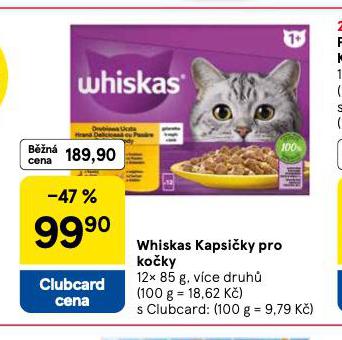 WHISKAS KAPSIČKY PRO KOČKY