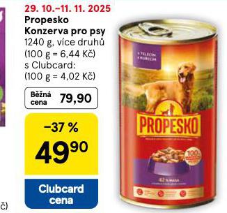 PROPESKO KONZERVA PRO PSY