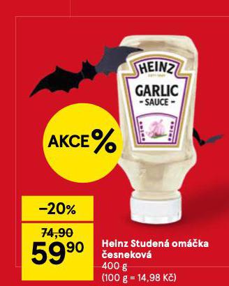HEINZ STUDENÁ OMÁČKA ČESNEKOVÁ
