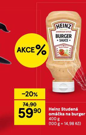 HENZ STUDENÁ OMÁČKA NA BURGER