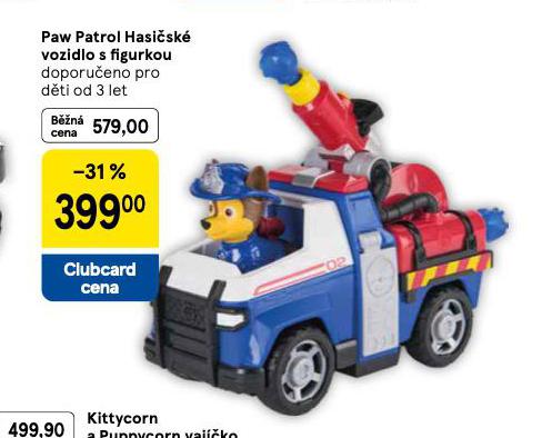 PAW PATROL HASIČSKÉ VOZIDLO S FIGURKOU