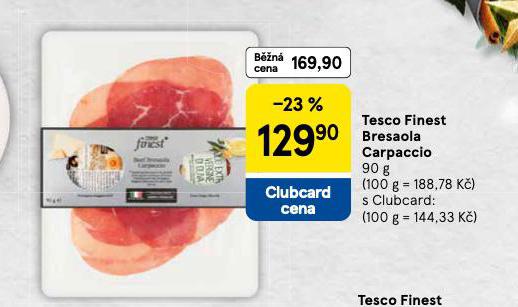 TESCO FINEST BRESAOLA CARPACCIO