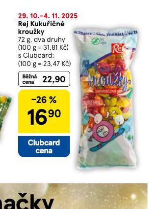 REJ KUKUŘIČNÉ KROUŽKY