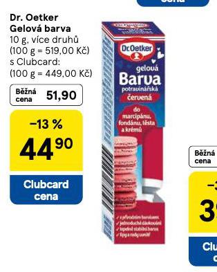 DR OETKER GELOV BARVA