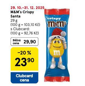 M&M´S CRISPY SANTA
