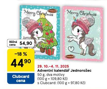 ADVENTNÍ KALENDÁŘ JEDNOROŽEC
