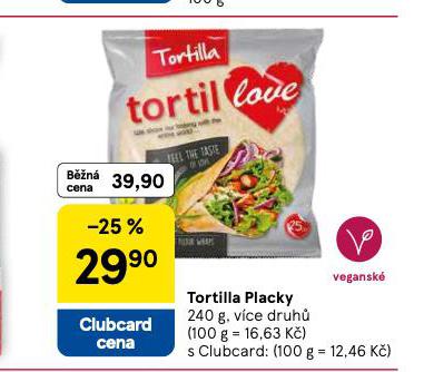 TORTILLA PLACKY