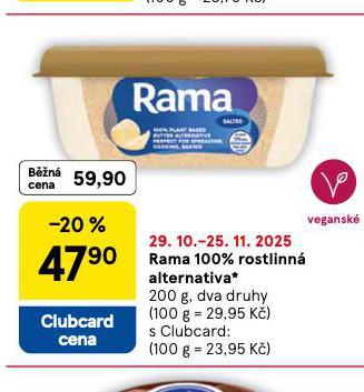 RAMA 100% ROSTLINNÁ ALTERNATIVA