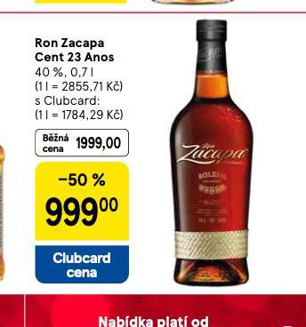 RO NA ZACAPA CENT 23 ANOS