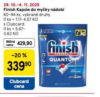 FINISH KAPSLE DO MYČKY