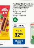 FRUCHTBAR BIO OVESNÉ DUO TYČINKY